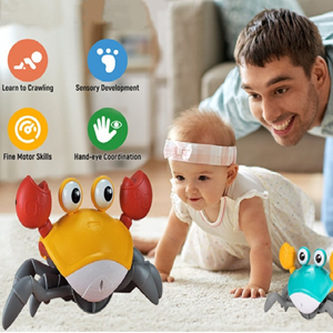 خرچنگ موزیکال شارژی سنسوردار نارنجی electric induction cute crab orange -اسباب بازیخرچنگ موزیکال شارژی سنسوردار نارنجی electric induction cute crab orange -اسباب بازی